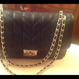 Karl Lagerfeld black leather Shoulder Bag GH